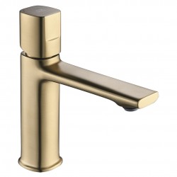 Bateria Umywalkowa Stojąca z Korkiem Złota Tores