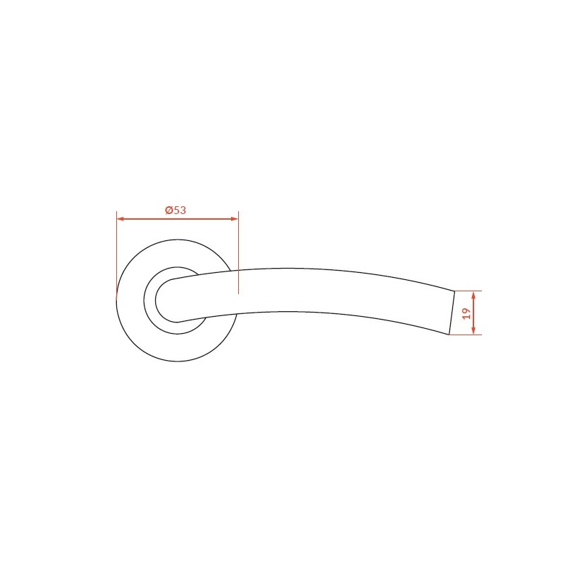 Klamka do Drzwi Wewnętrznych, Klamka drzwiowa FARO Klamka do Drzwi Wewnętrznych, Klamka drzwiowa FARO