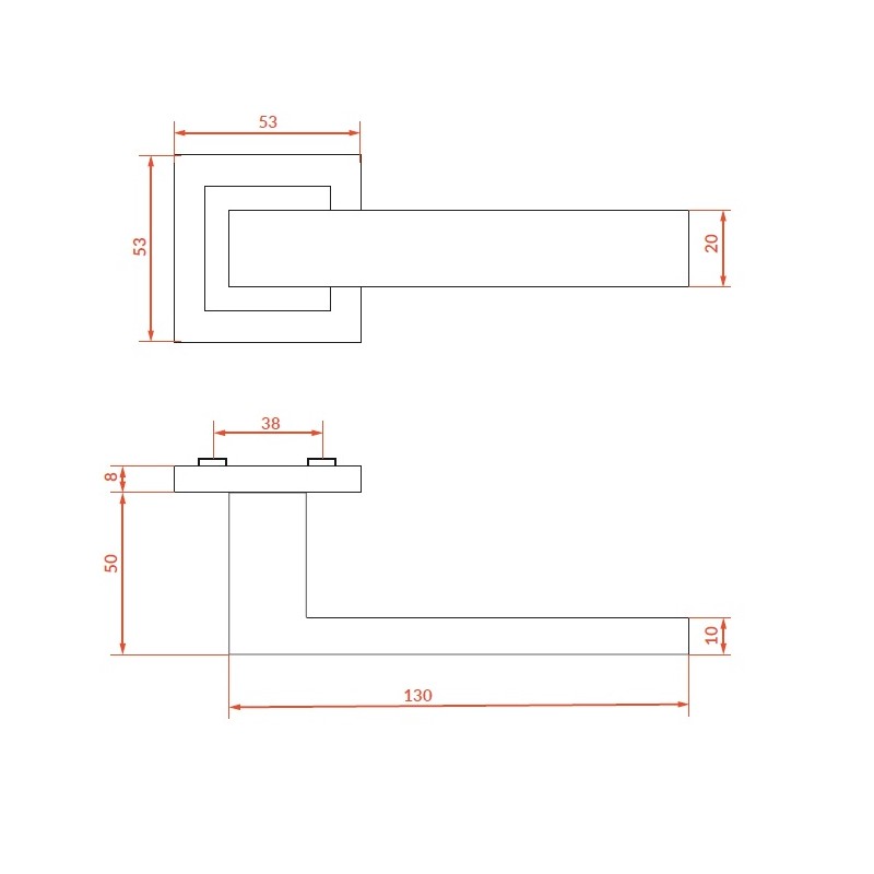 Klamka do Drzwi Wewnętrznych, Klamka drzwiowa MEDA