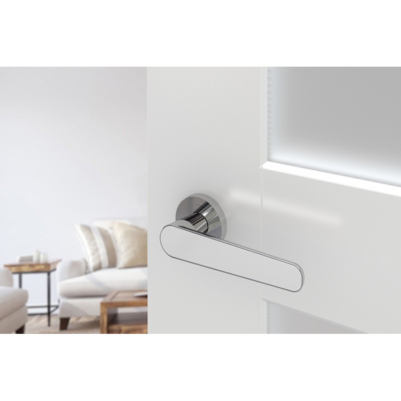 Klamka do Drzwi Wewnętrznych Klamka Wewnętrzna Biała TARA Klamka do Drzwi Wewnętrznych Klamka Wewnętrzna Biała TARA