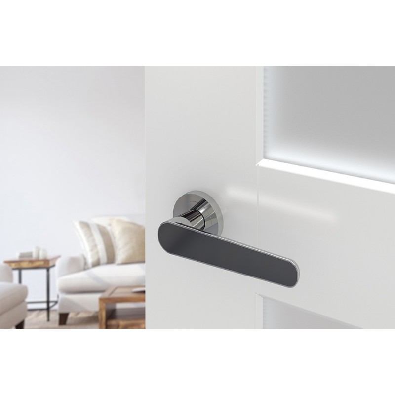 Klamka do Drzwi Wewnętrznych Klamka Wewnętrzna Czarna TARA Klamka do Drzwi Wewnętrznych Klamka Wewnętrzna Czarna TARA