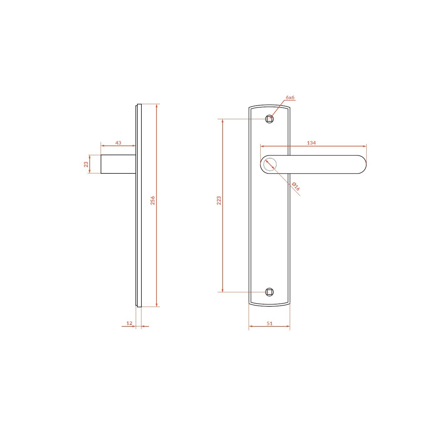 Klamka do Drzwi Wewnętrznych Klamka Wewnętrzna Satyna TARN Klamka do Drzwi Wewnętrznych Klamka Wewnętrzna Satyna TARN