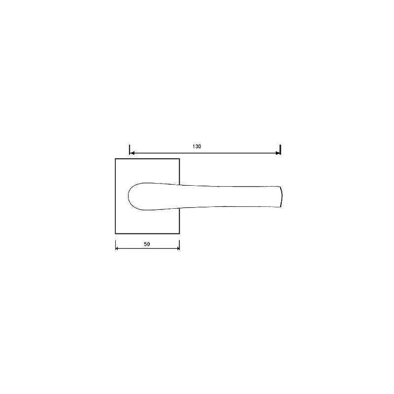 Klamka Czarna Matowa do Drzwi Wewnętrznych VERA