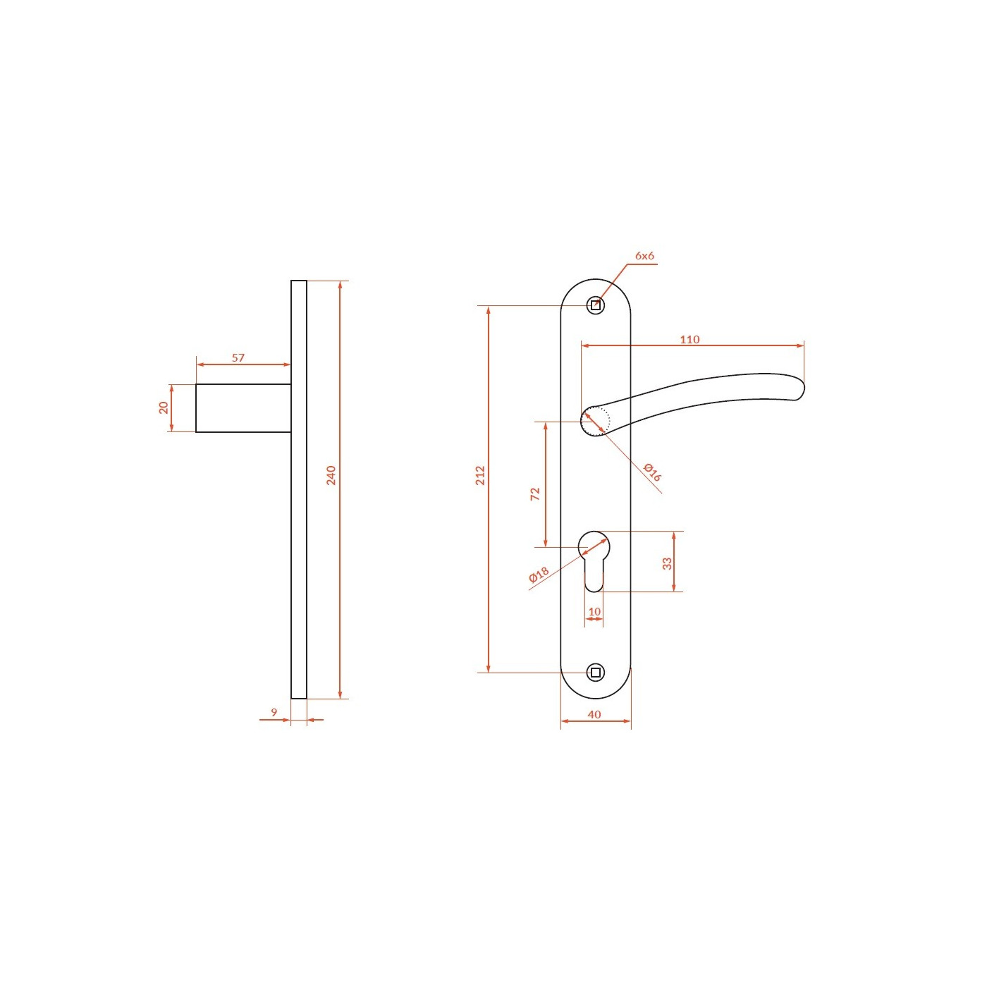 Klamka do Drzwi Wewnętrznych Klamka Wewnętrzna Wkładka Satyna WIKOS Klamka do Drzwi Wewnętrznych Klamka Wewnętrzna Wkładka Satyna WIKOS