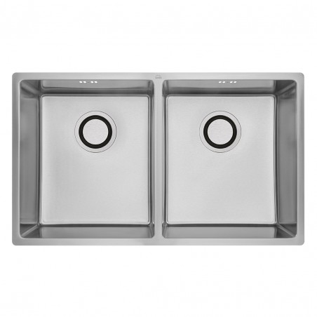 Zlewozmywak Dwukomorowy Zlew Stalowy z Syfonem ROSS INOX LEN