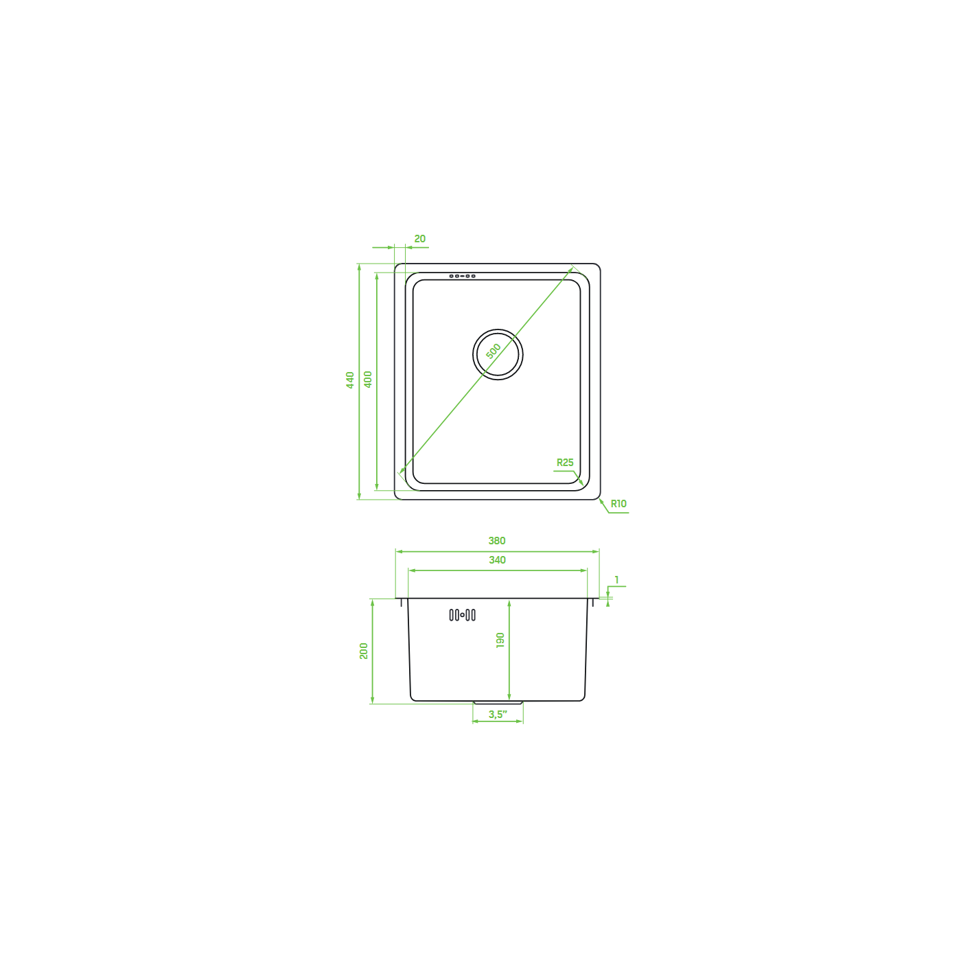 Zlewozmywak Jednokomorowy Zlew Stalowy Podwieszany ADEN Miedź Zlewozmywak Jednokomorowy Zlew Stalowy Podwieszany ADEN Miedź