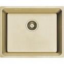 Zlewozmywak Jednokomorowy Zlew Stalowy Podwieszany ADEN Złoty Zlewozmywak Jednokomorowy Zlew Stalowy Podwieszany ADEN Złoty