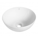 Umywalka Nablatowa Ceramiczna Okrągła Biała SABI