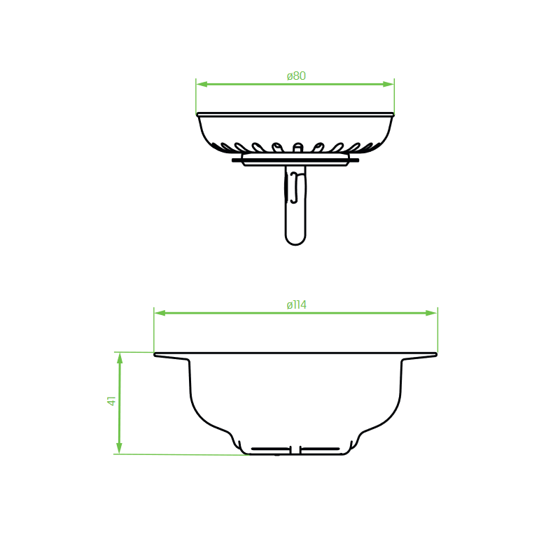Sitko do Zlewu Granitowego Jaśmin Laveo