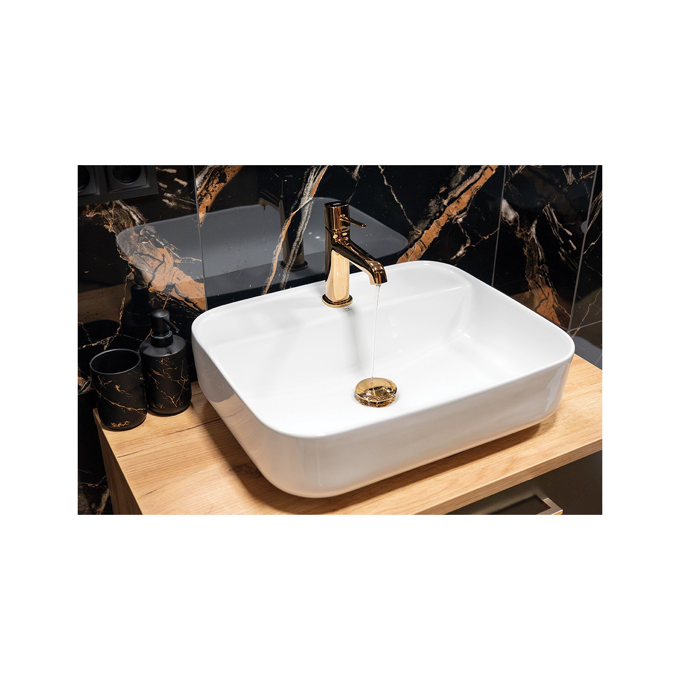 Umywalka Nablatowa Ceramiczna z miejscem na baterię MOGAMI