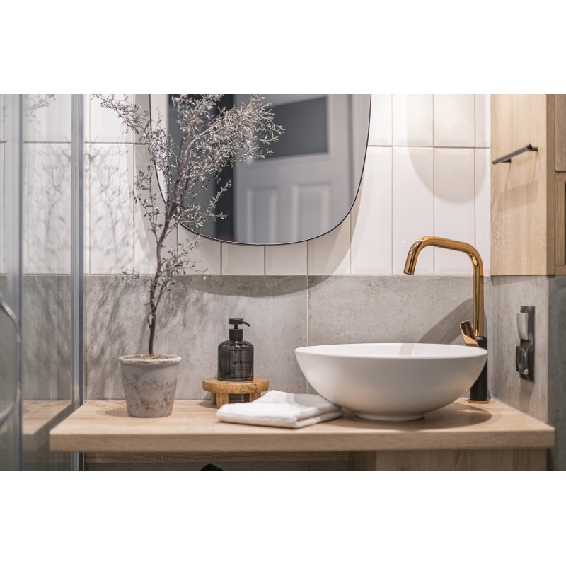 Bateria Zlewozmywakowa Stojąca Różowe Złoto Alanis Bateria Zlewozmywakowa Stojąca Różowe Złoto Alanis