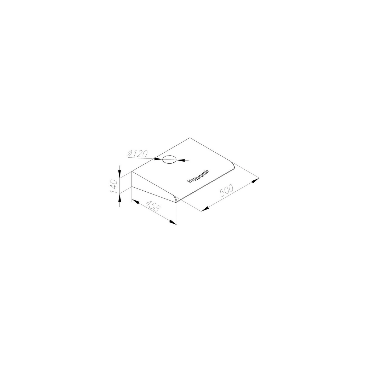 Okap Podszafkowy ZRD 50, Biały z Filtrem Węglowym, Okap do Kuchni Okap Podszafkowy ZRD 50, Biały z Filtrem Węglowym, Okap do Kuchni