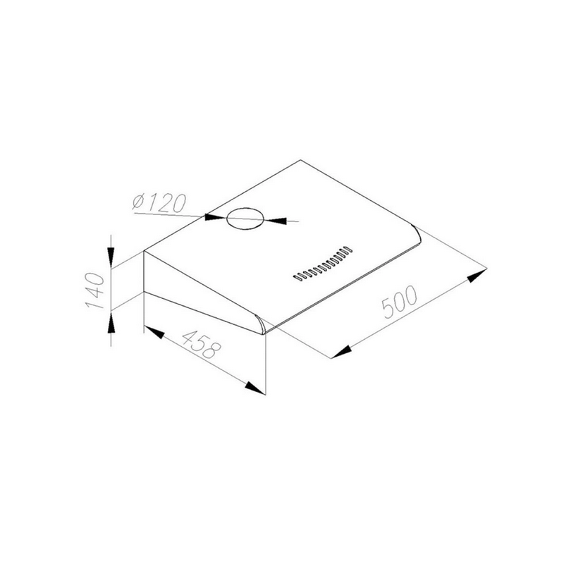 Okap Podszafkowy ZRD 50, Biały z Filtrem Węglowym, Okap do Kuchni Okap Podszafkowy ZRD 50, Biały z Filtrem Węglowym, Okap do Kuchni