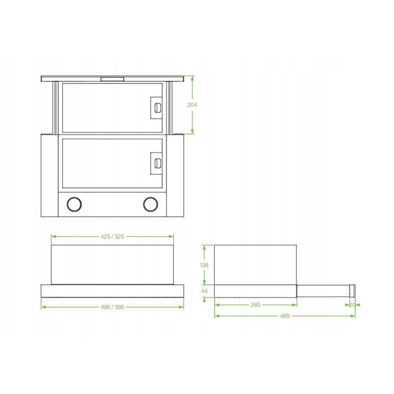 Okap Kuchenny Szufladkowy Teleskopowy LOMO Okap Kuchenny Szufladkowy Teleskopowy LOMO