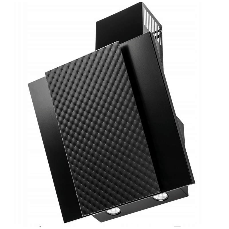 Okap Kuchenny Kominowy SOLANO Czarny 60 cm Okap Kuchenny Kominowy SOLANO Czarny 60 cm