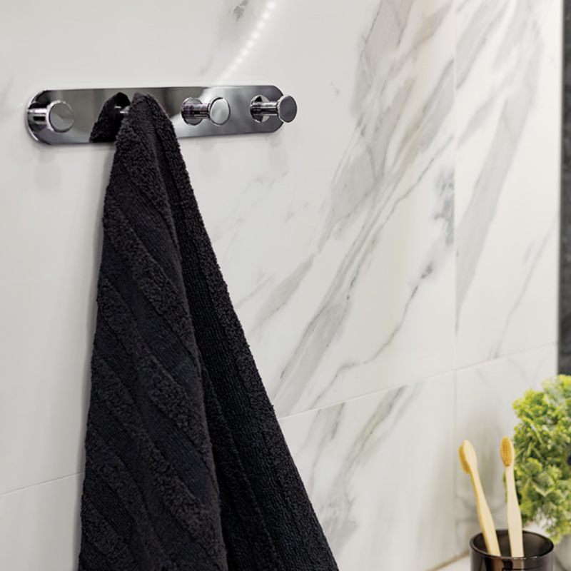 Wieszak do Łazienki Ścienny Chrom MIRI