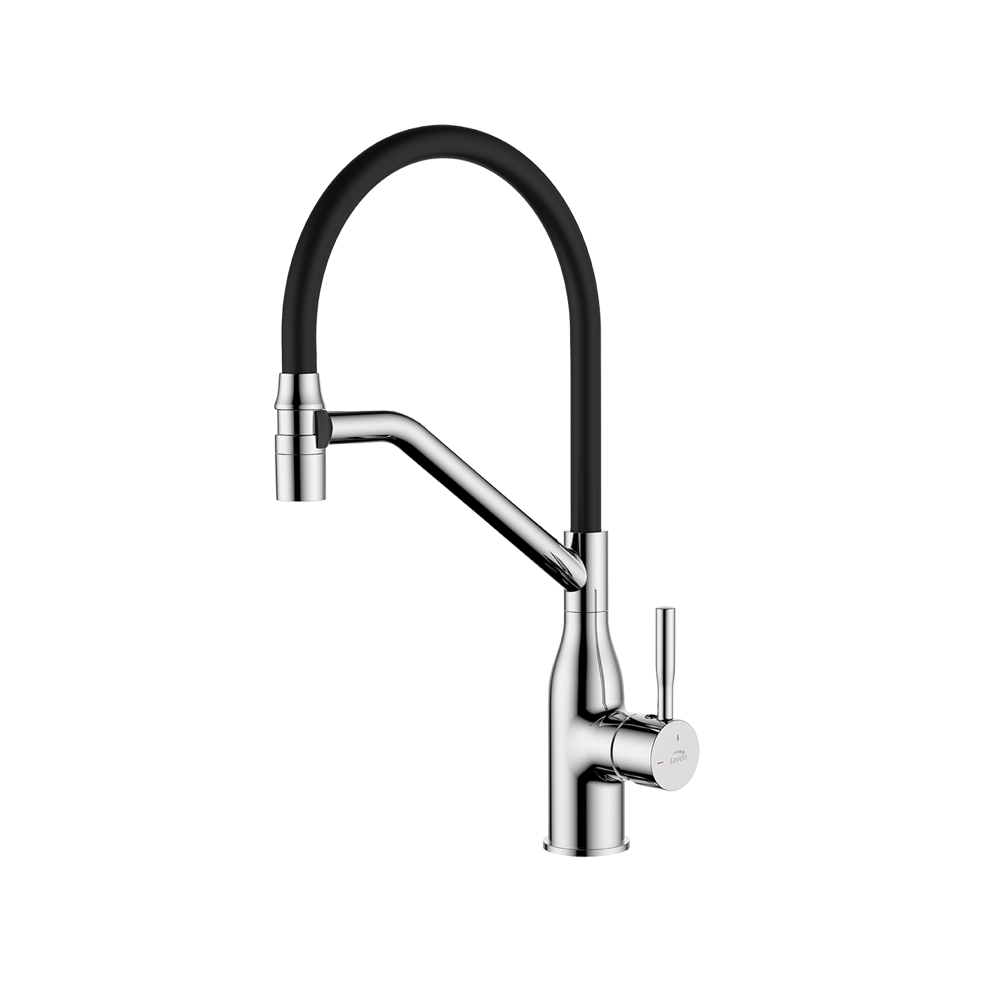 Bateria Kuchenna Bateria Zlewozmywakowa Stojąca Czarna Chrom