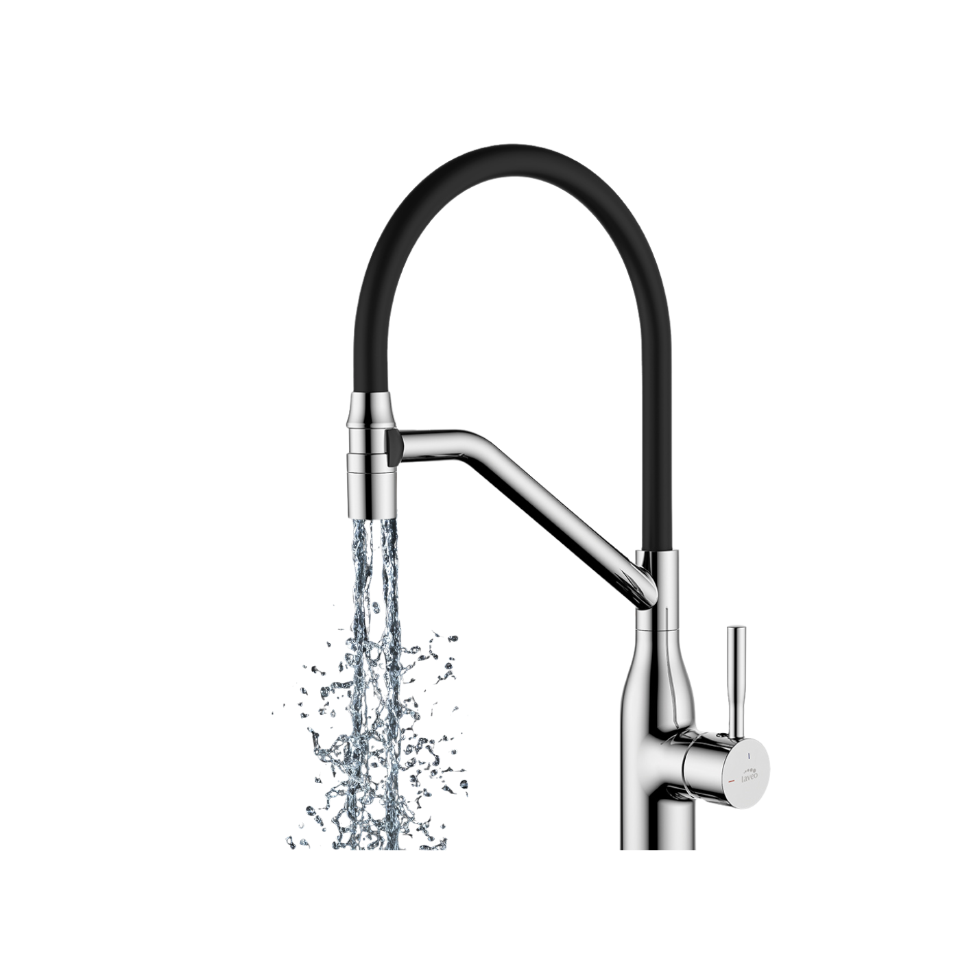 Bateria Kuchenna Bateria Zlewozmywakowa Stojąca Czarna Chrom