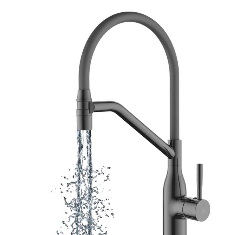 Bateria Kuchenna Bateria Zlewozmywakowa Stojąca Grafitowa Bateria Kuchenna Bateria Zlewozmywakowa Stojąca Grafitowa