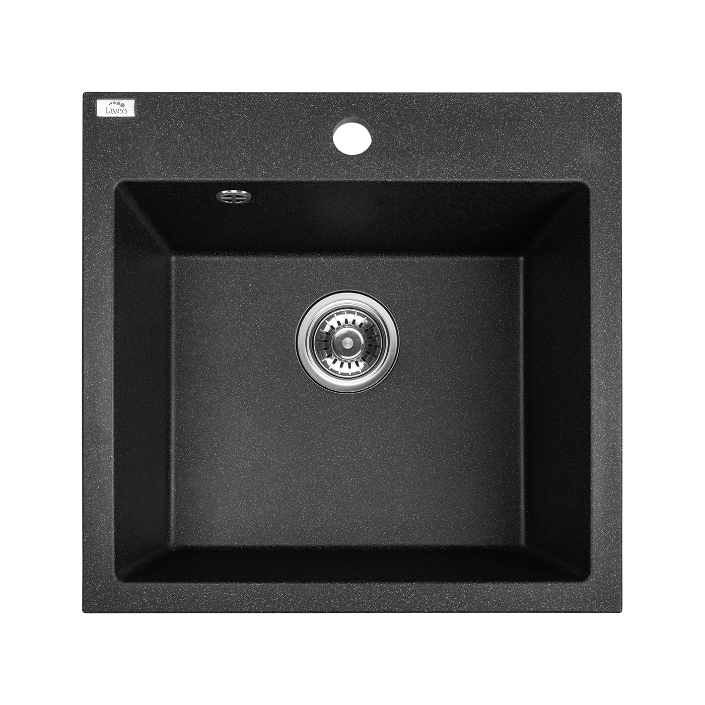 Zlewozmywak Granitowy Jednokomorowy Czarny z Baterią i Syfonem Zestaw Zlewozmywak Granitowy Jednokomorowy Czarny z Baterią i Syfonem Zestaw