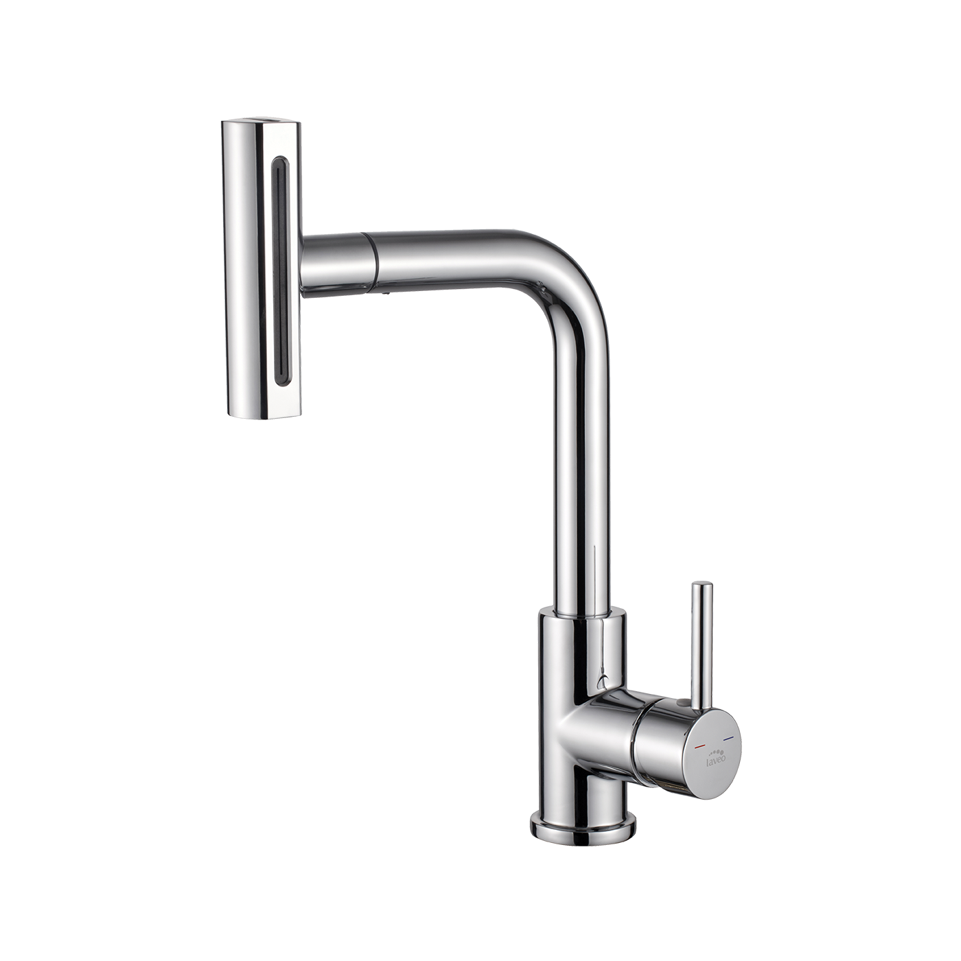 Bateria Zlewozmywakowa Stojąca z Wyciąganą Wielofunkcyjną Wylewką Rotaro Chrom