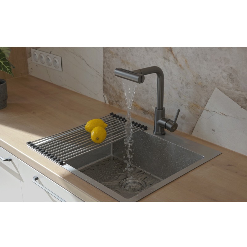 Bateria Zlewozmywakowa Stojąca z Wyciąganą Wielofunkcyjną Wylewką Rotaro