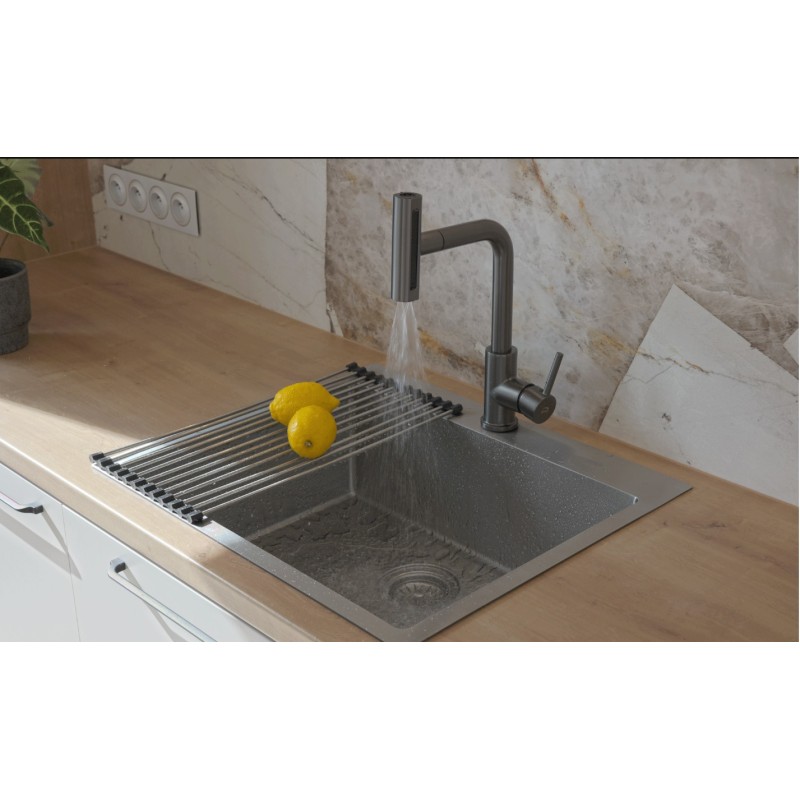 Bateria Zlewozmywakowa Stojąca z Wyciąganą Wielofunkcyjną Wylewką Rotaro