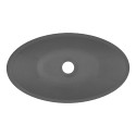 Umywalka Nablatowa Granitowa Szara Umywalka do Łazienki Laveo VELA