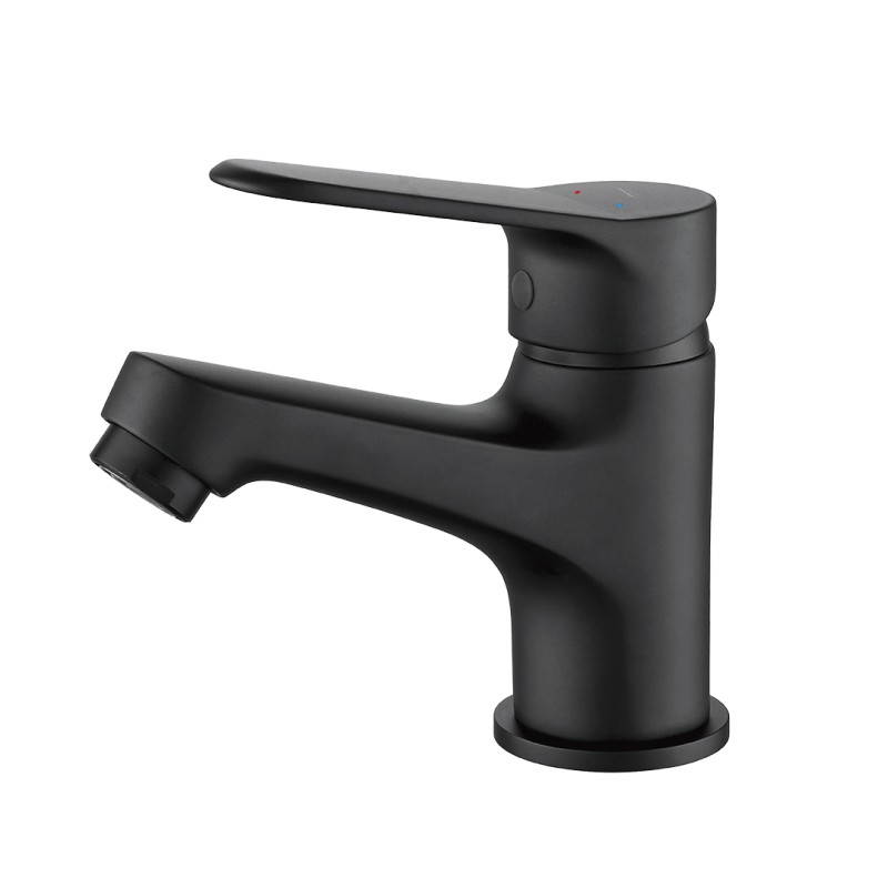 Bateria Umywalkowa Stojąca z korkiem Czarna ATEZ Kuchinox