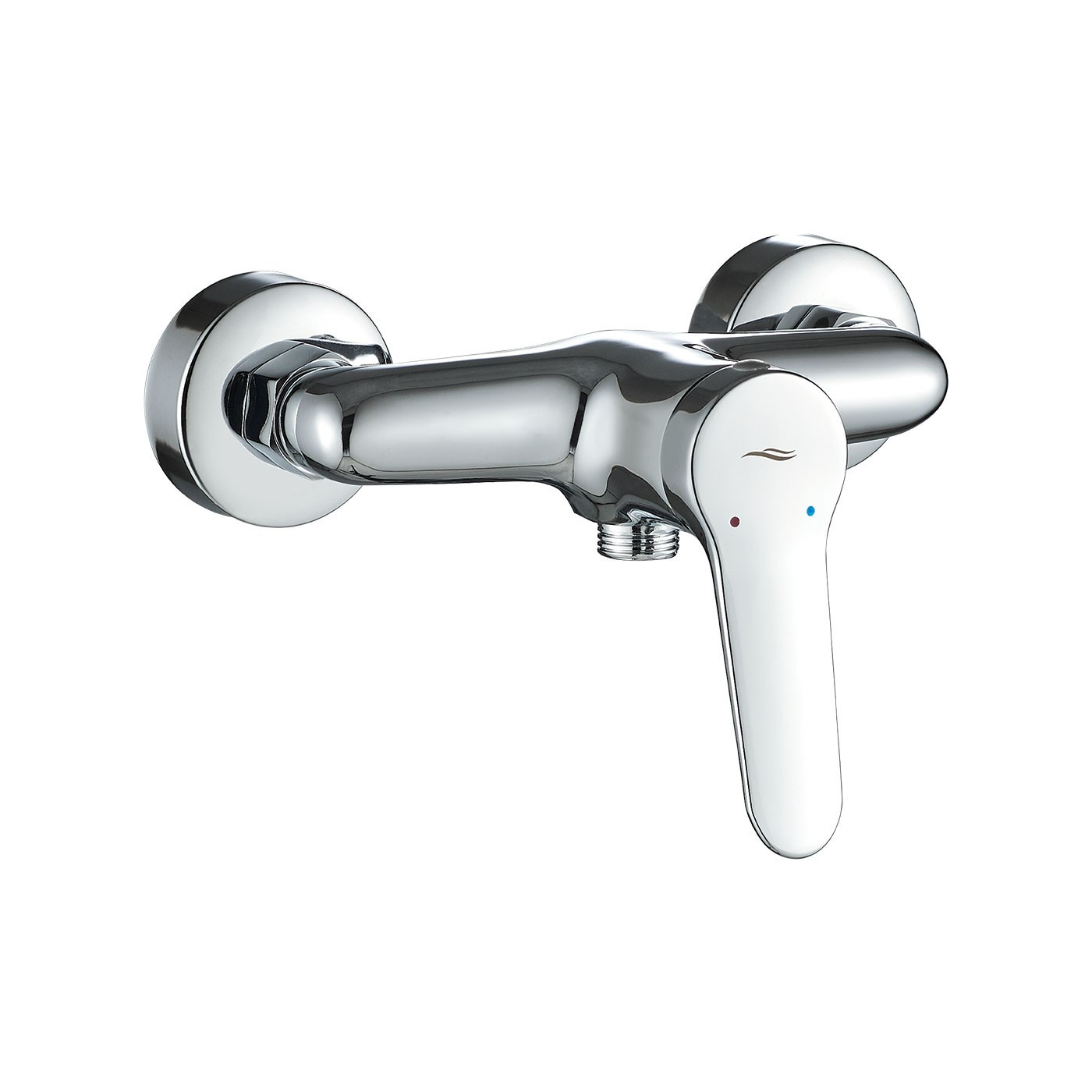Bateria Natryskowa Ścienna Bateria Prysznicowa Bateria Wannowa Chrom VILLA Kuchinox