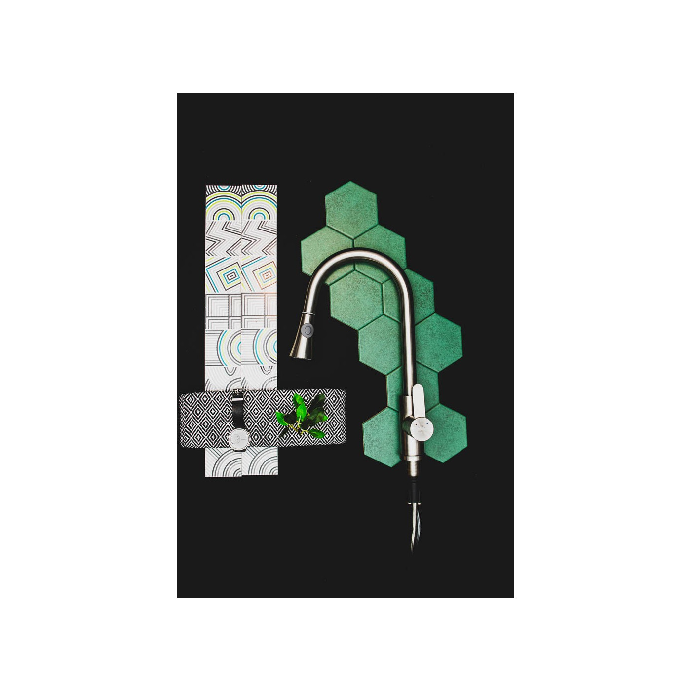 Bateria Zlewozmywakowa Stojąca z wyciąganą wylewką U Srebrna BONA Laveo Bateria Zlewozmywakowa Stojąca z wyciąganą wylewką U Srebrna BONA Laveo