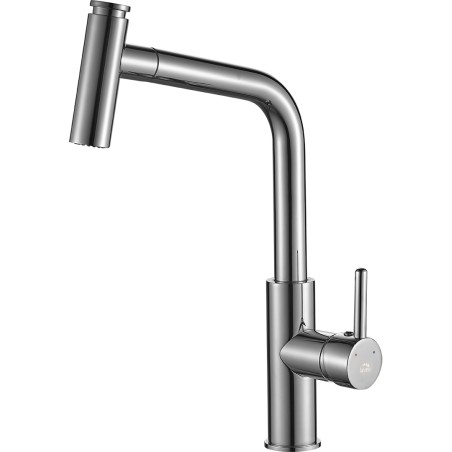 Bateria Zlewozmywakowa Stojąca z wyciąganą wylewką Chrom TORO Laveo