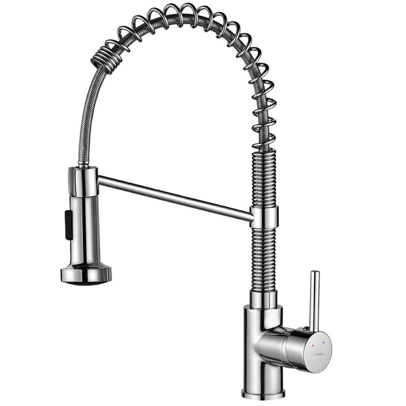 Bateria Zlewozmywakowa Stojąca Sprężyna Chrom LOCO Kuchinox Bateria Zlewozmywakowa Stojąca Sprężyna Chrom LOCO Kuchinox