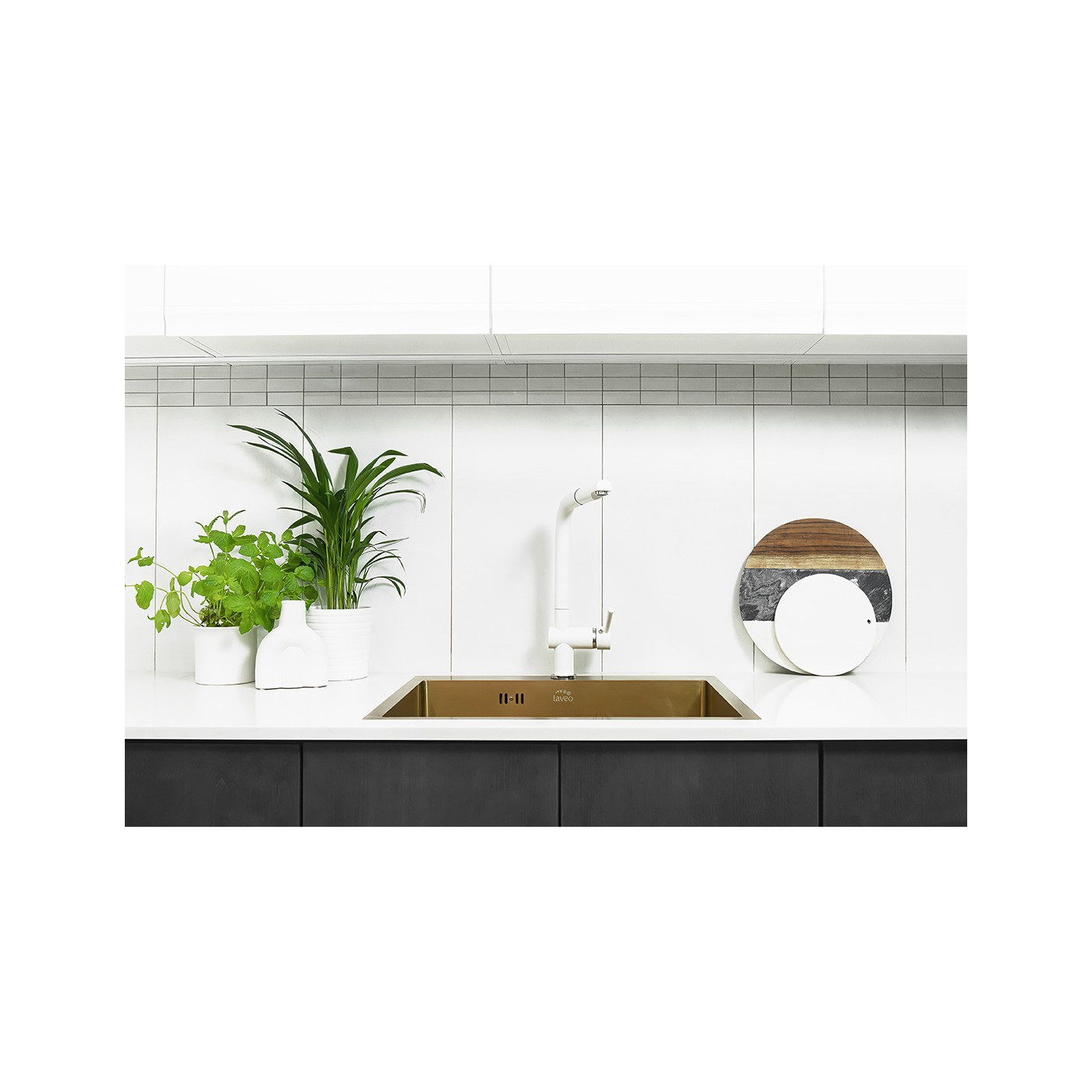 Zlew Zlewozmywak Jednokomorowy Wpuszczany Stalowy Miedź MARMARA Laveo