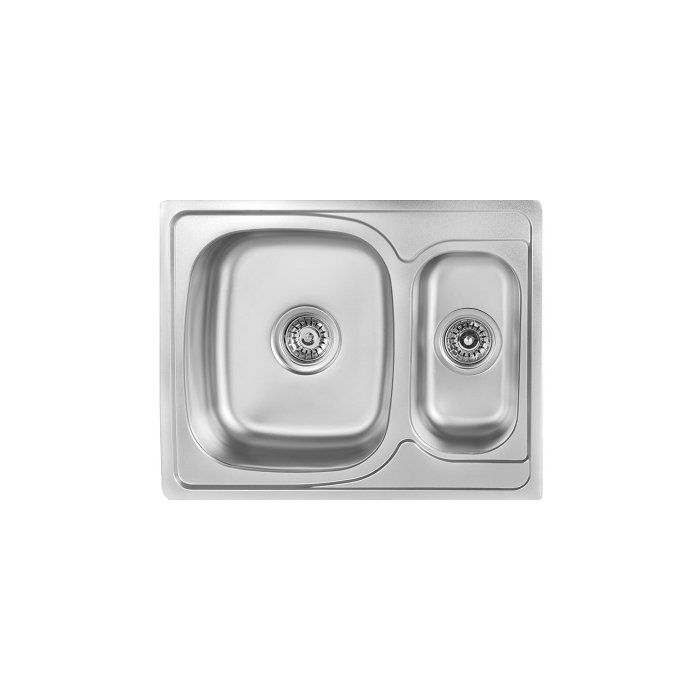 Zlewozmywak 1,5 komorowy Metalowy Wpuszczany INOX JUNAK Kuchinox