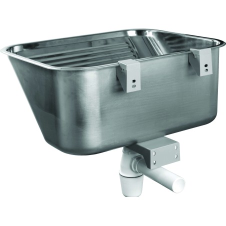 Zlewozmywak Gospodarczy Jednokomorowy Metalowy 53x63,5cm INOX EKO Kuchinox