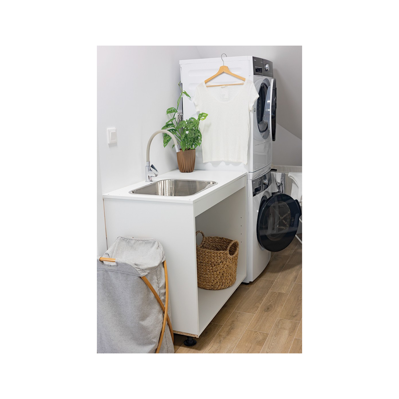 Zlewozmywak Jednokomorowy Stalowy 65x45cm INOX CHIOS Kuchinox Zlewozmywak Jednokomorowy Stalowy 65x45cm INOX CHIOS Kuchinox