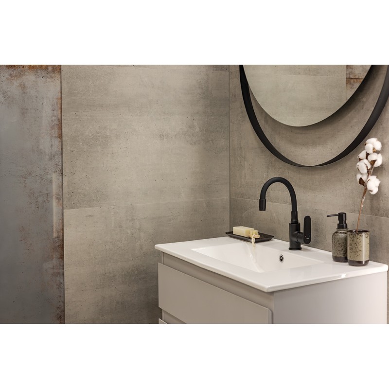 Bateria Umywalkowa z Elastyczną Wylewką DIMA Czarna Kuchinox