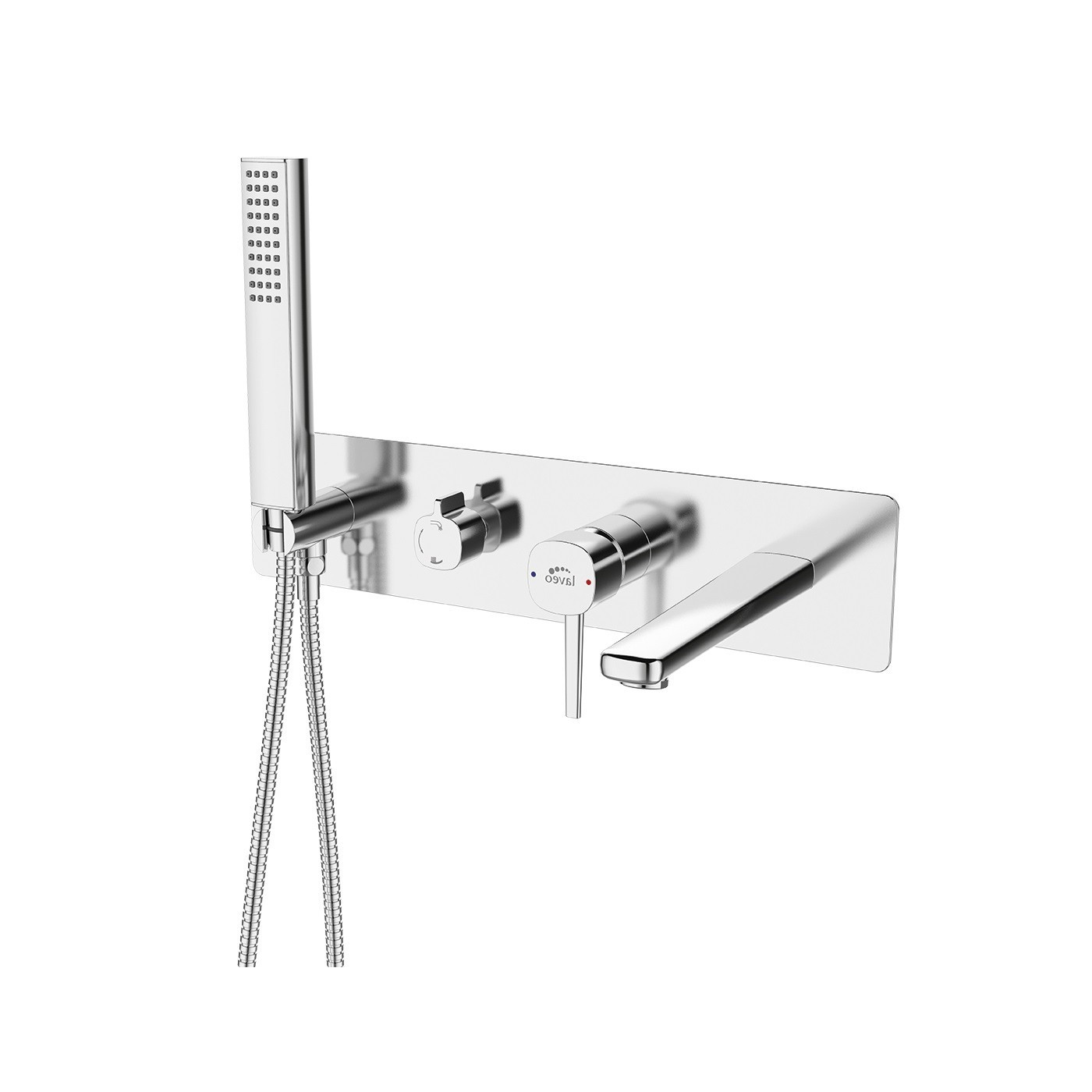 Bateria Wannowa Podtynkowa z Zestawem Natryskowym POLA Chrom Laveo Bateria Wannowa Podtynkowa z Zestawem Natryskowym POLA Chrom Laveo