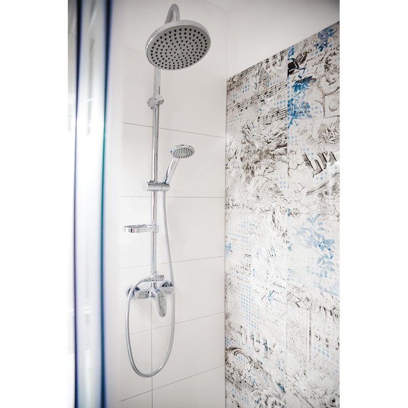 Kolumna Natryskowa Prysznicowa z Baterią Srebrna INTRA Kuchinox Kolumna Natryskowa Prysznicowa z Baterią Srebrna INTRA Kuchinox