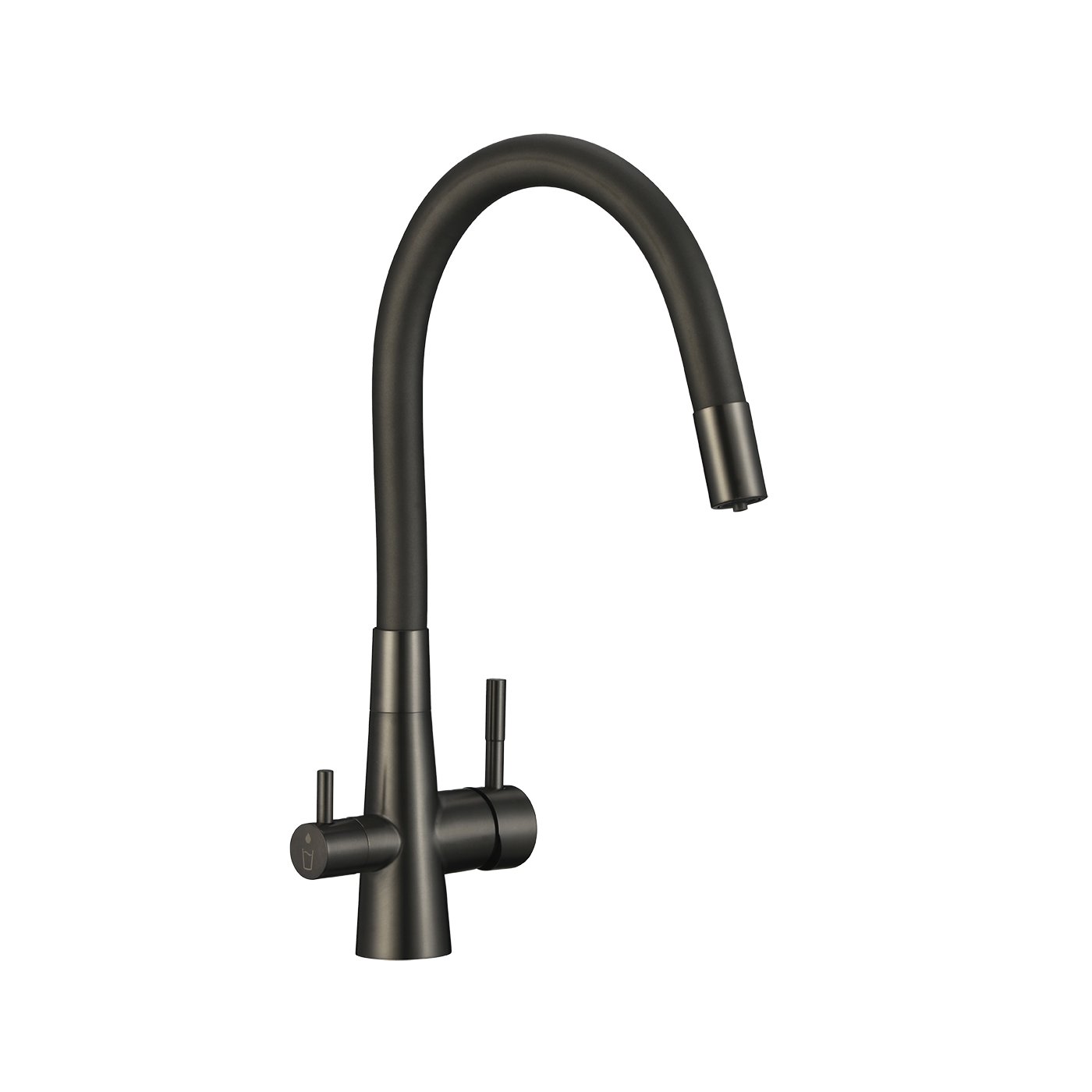 Bateria Kuchenna Riveco Filtr Stojąca Elastyczna Wylewka Grafit Czarny Bateria Kuchenna Riveco Filtr Stojąca Elastyczna Wylewka Grafit Czarny