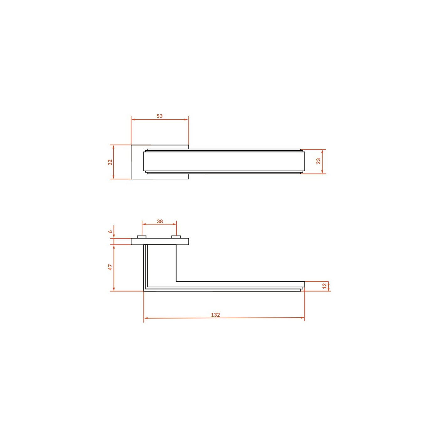 Klamka do Drzwi Wewnętrznych Złota TESSERA II KE2_G00A Klamka do Drzwi Wewnętrznych Złota TESSERA II KE2_G00A