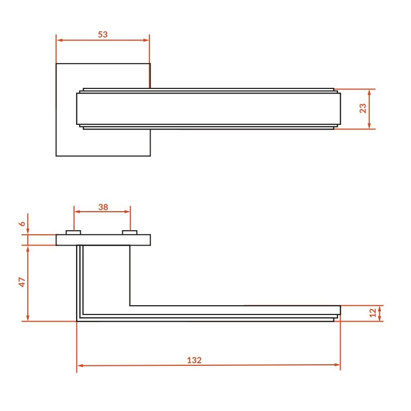 Klamka do Drzwi Wewnętrznych Srebrna TESSERA Kuchinox Klamka Wewnętrzna Klamka do Drzwi Wewnętrznych Srebrna TESSERA Kuchinox Klamka Wewnętrzna