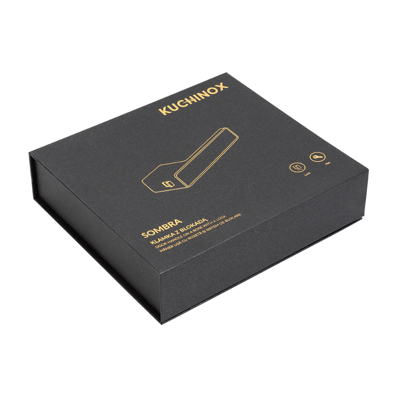 Klamka do Drzwi Wewnętrznych z Blokadą Srebrna SOMBRA Kuchinox Klamka do Drzwi Wewnętrznych z Blokadą Srebrna SOMBRA Kuchinox