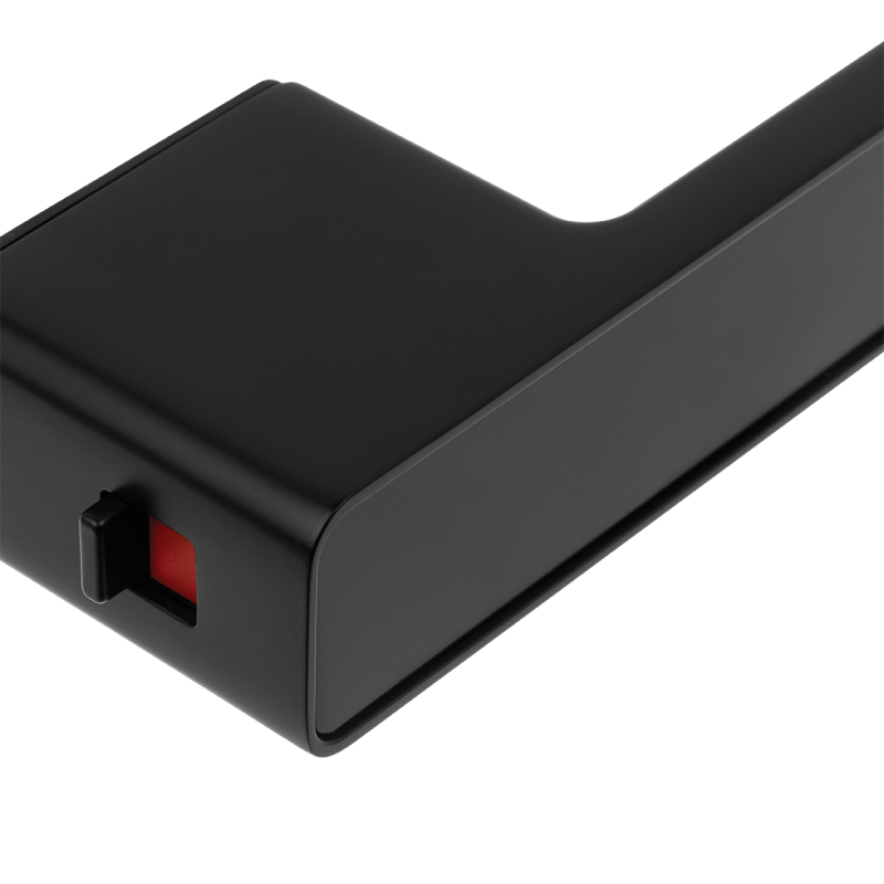 Klamka do Drzwi Wewnętrznych z Blokadą Czarna SOMBRA Kuchinox