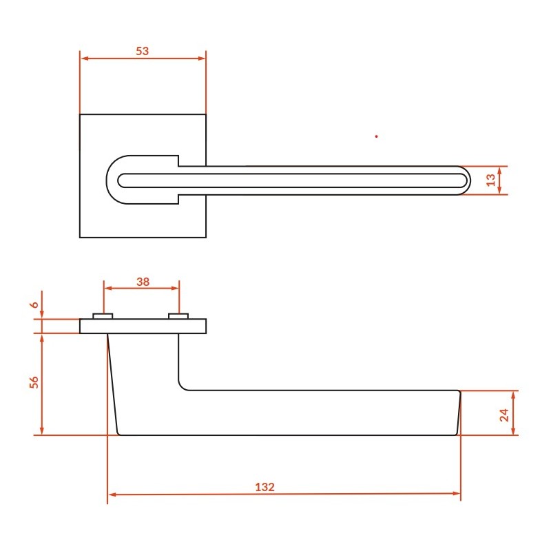 Klamka do Drzwi Wewnętrznych Szara MURSIA Kuchinox Klamka do Drzwi Wewnętrznych Szara MURSIA Kuchinox
