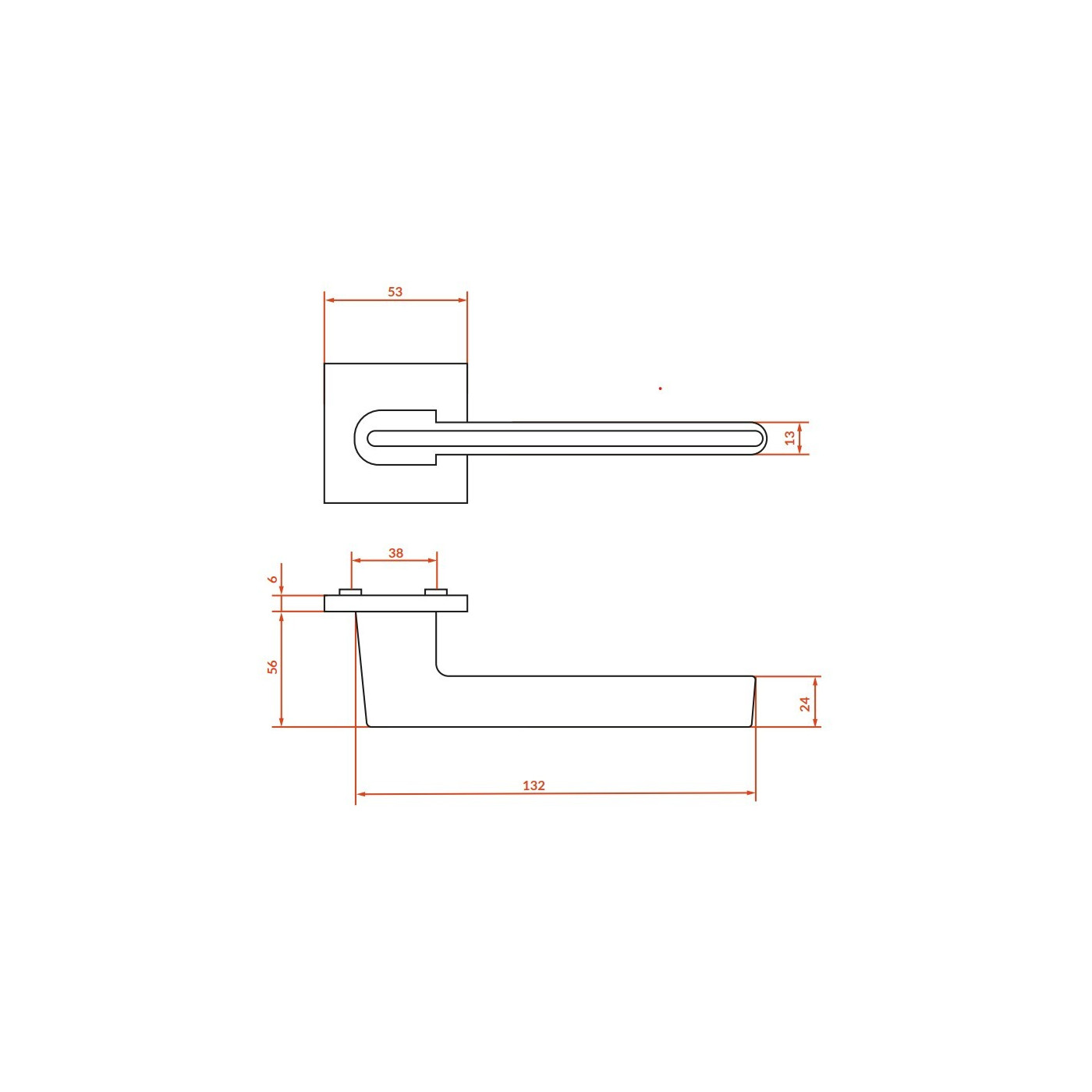 Klamka do Drzwi Wewnętrznych Złota MURSIA Kuchinox