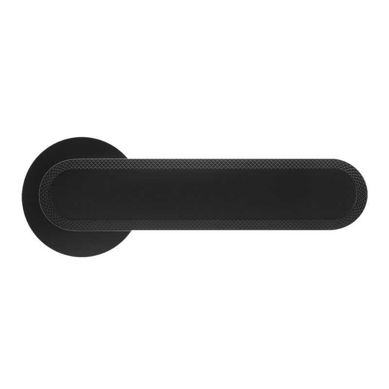 Klamka do Drzwi Wewnętrznych Czarna RUGOS Kuchinox