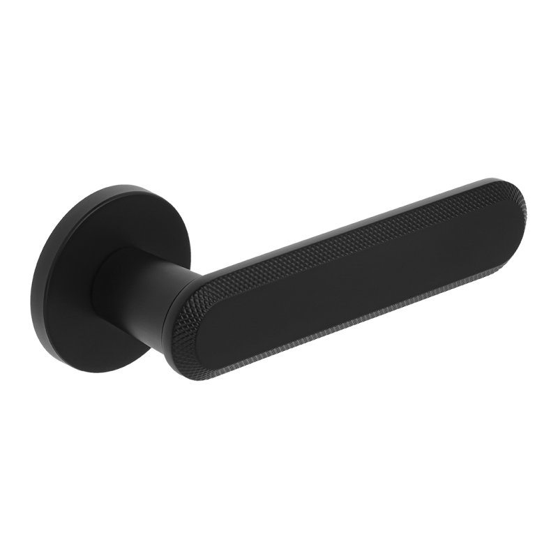 Klamka do Drzwi Wewnętrznych Czarna RUGOS Kuchinox