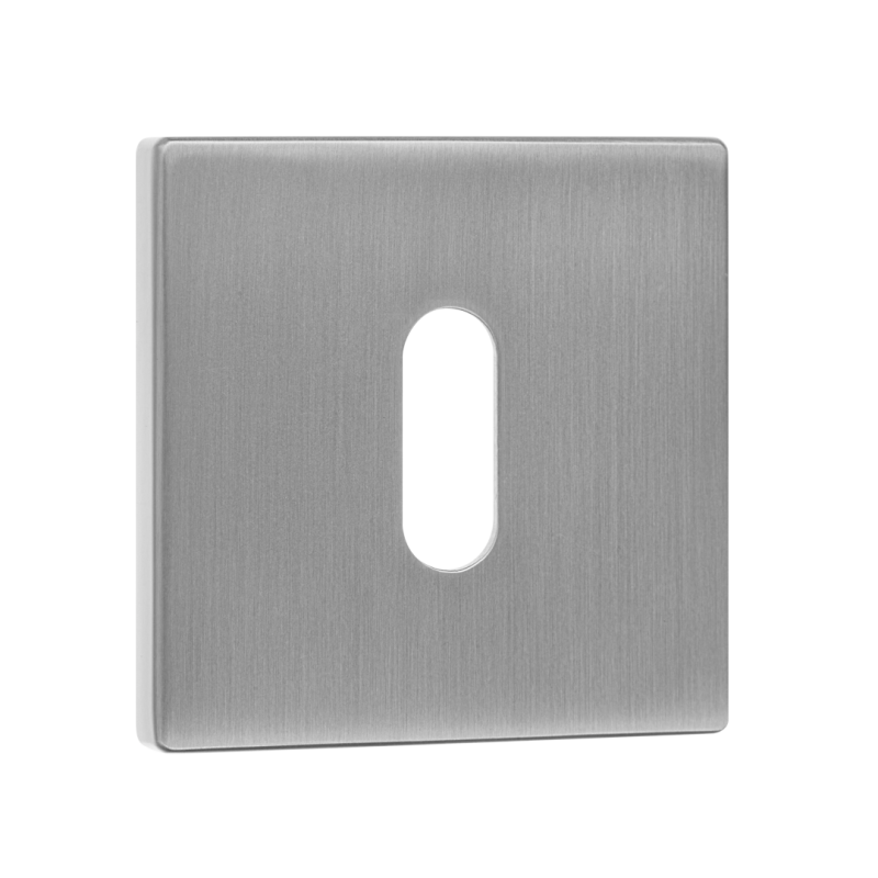 Rozeta Kwadratowa Klucz Szyld do Klamki Wewnętrznej Srebrna Kuchinox